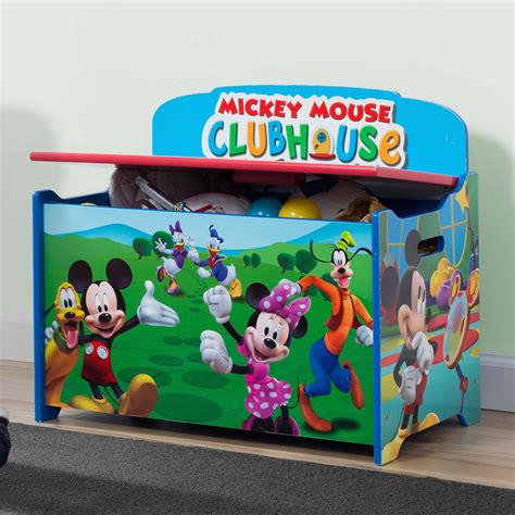 Delta Children Deluxe Mickey Mouse Toy Box And Reviews Wayfair