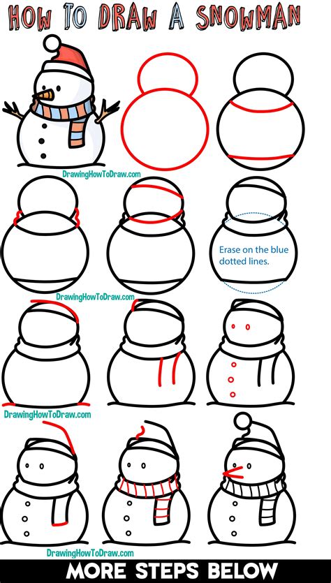 snowman draw easy 7