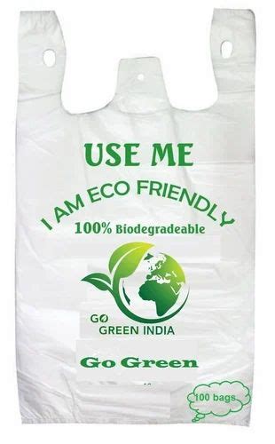 5 Kg W Cut Printed Compostable Biodegradable Plastic Bag At Rs 170kg