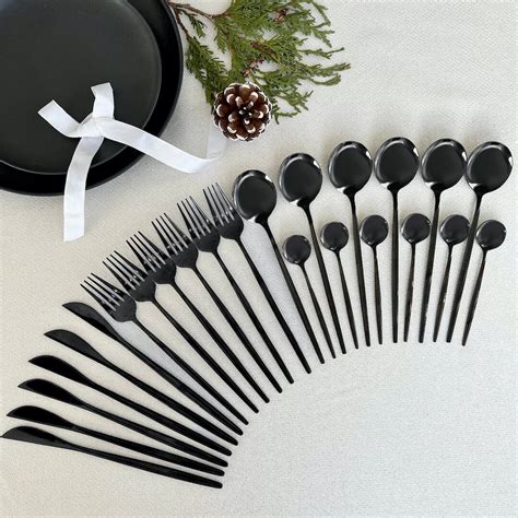 Modern Black Flatware Utensils Set – Nordic Peace