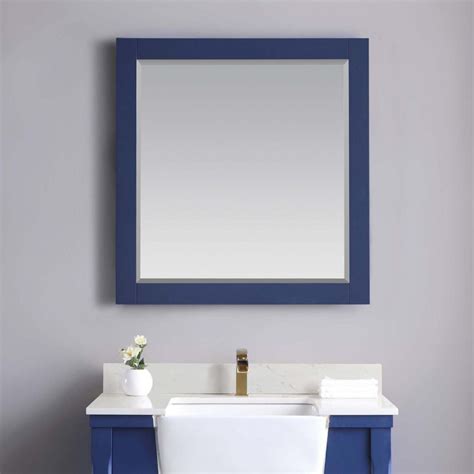 Maribella 34 Rectangular Bathroom Wood Framed Wall Mirror In Jewelry