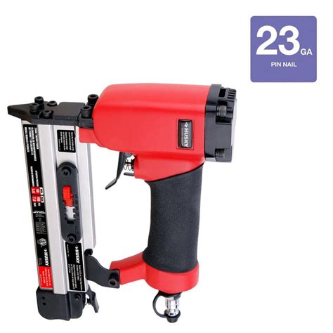 Husky 1 In Micro Pin Nailer Pneumatic Nail Staple Gun 23 Gauge Strip