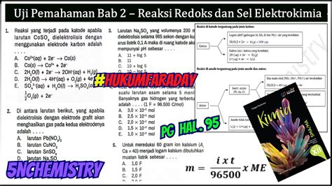 Pembahasan Soal Elektrolisis Hukum Faraday 1 Dan 2 Pilihan Ganda Youtube