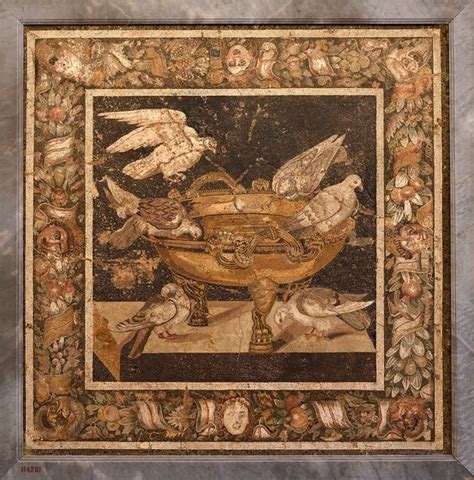 Doves On Roman Mosaic IMPERIUM ROMANUM