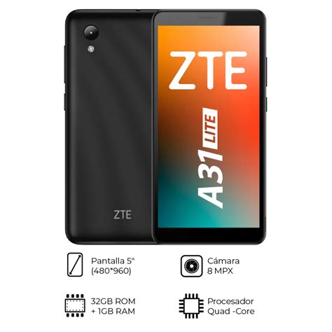 Ripley CELULAR ZTE BLADE A31 LITE 5 1GB 32GB 8MP DUAL SIM NEGRO