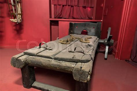 Torture Table Museum In Prague Czech Stock Image Colourbox