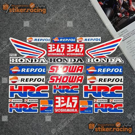 Jual STIKER FULLSET PRINT CUT Honda HRC CBR1000RR 650F 600 500 300 250