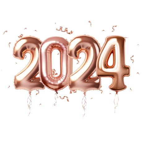 2024 Clipart, Happy New Year Clipart, New Year 2024, Instant Download ...