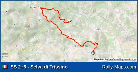 Ss Selva Di Trissino Stage Map Rally Storico Campagnolo