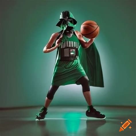 Darth Vader Playing Basketball In A Boston Celtics Uniform On Craiyon