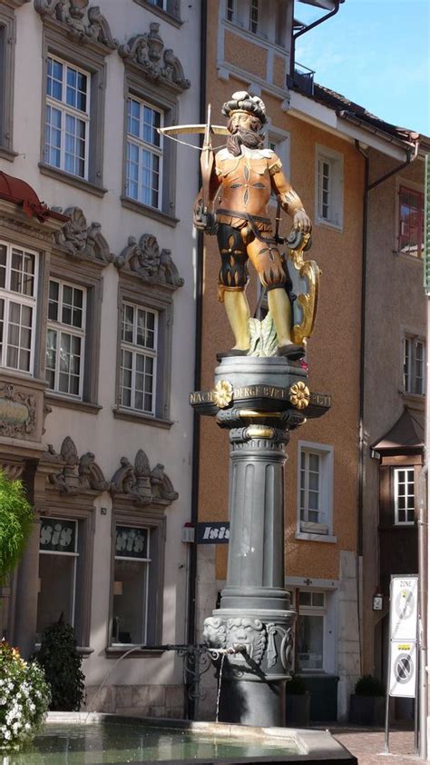 Schaffhausen: William Tell Statue | Svizzera, Paesaggi