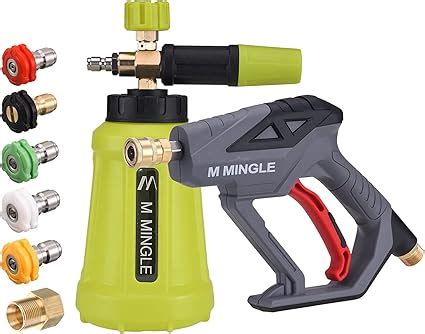 M Mingle Pistolet Mousse Pour Nettoyeur Haute Pression Canon