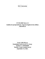 Javier Solla Rivera CYCR 4040 Tarea 3 2 Docx NUC University CYCR 4040