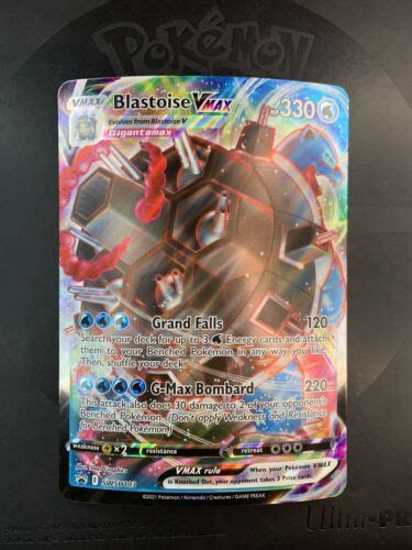 Oversized Pokemon Tcg Blastoise Vmax Swsh Jumbo Black Star Promo