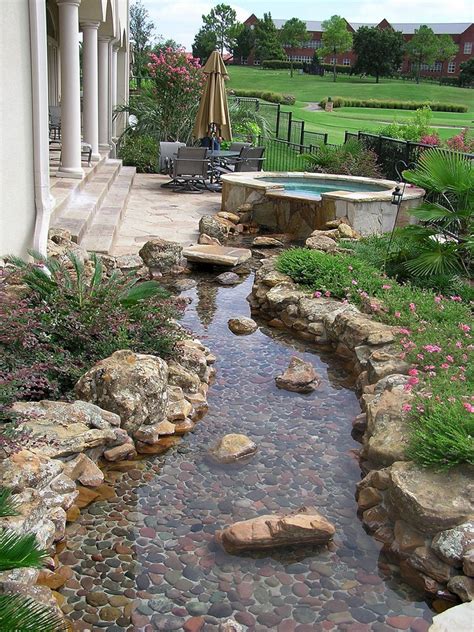 40 Artificial River Ideas For A Calming Yard Atmosphere