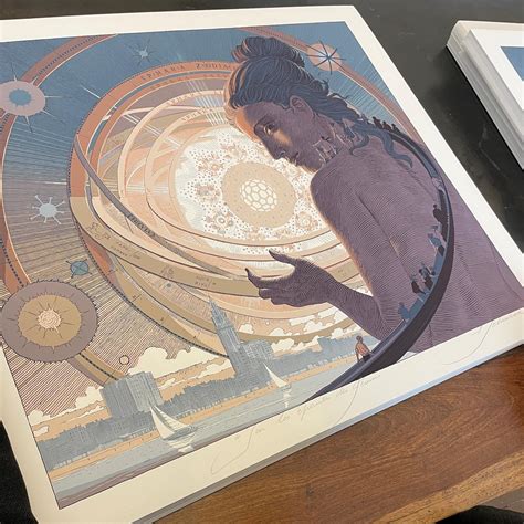 Sur Les Paules Des G Ants Screen Print Fran Ois Schuiten Beno T