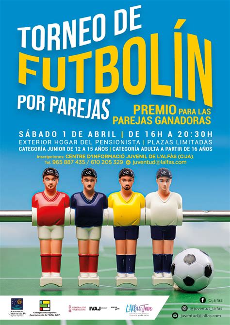 Participa este sábado en el Torneo de Futbolín por Parejas organizado