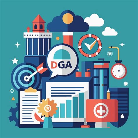 Loi sur la gouvernance des données DGA Vector illustration de l arrière