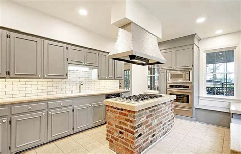 Brick Kitchen Island Design Ideas Designing Idea