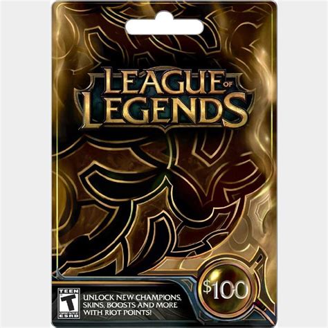 League of Legends $100 Gift Card – 15000 Riot Points Global Key ...