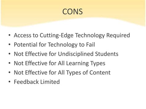 Pros And Cons Of Online Learning