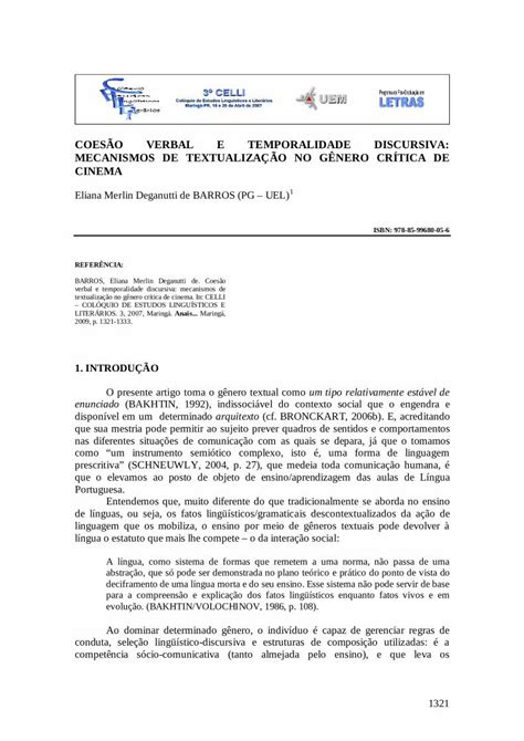 PDF COESÃO VERBAL E TEMPORALIDADE DISCURSIVA PDF fileescritas por