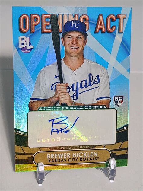 2023 Topps Big League Brewer Hicklen Opening Act RC Auto OAA HIC KC