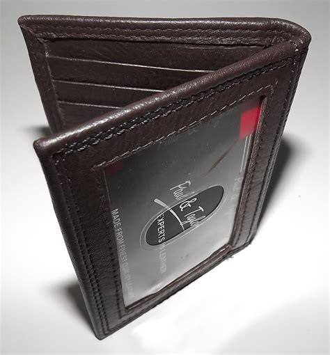 Paul & Taylor Men's Leather Bifold Front Pocket Money Clip ID Wallet - Travel Trek Luggage ...