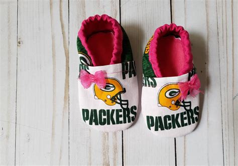 Green Bay Packers Pink Baby Booties | Etsy