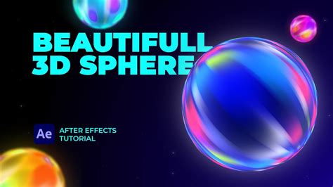 Beautiful Gradient 3d Sphere After Effects Tutorial Youtube