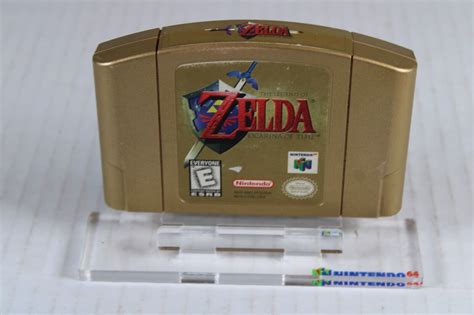 Legend of Zelda Ocarina of Time Gold Collector Edition Nintendo 64 ...