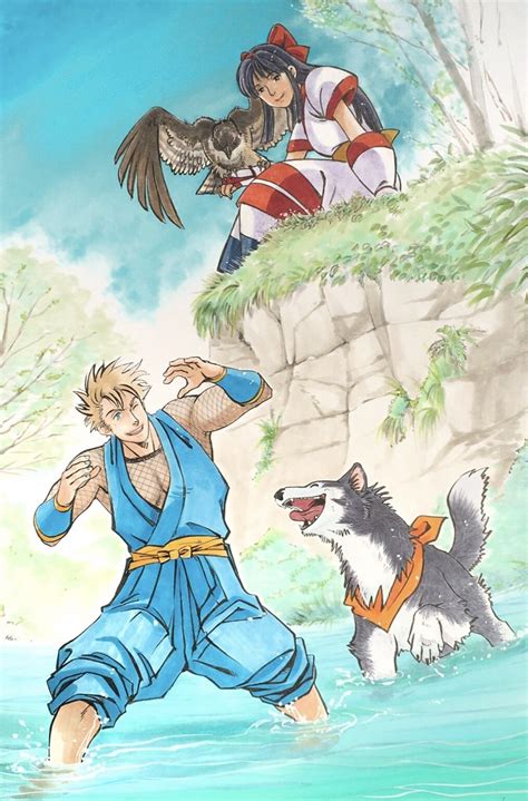 Samurai Shodown Galford Nakoruru Poppy And Mamahaha Water Color