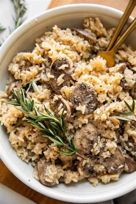 Rosemary Mushroom Rice Pilaf Jar Of Lemons