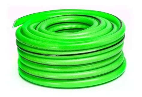 Manguera Riego Jardin 3 4 50 M Mallada 3 Capas Flex Kushiro Color Verde