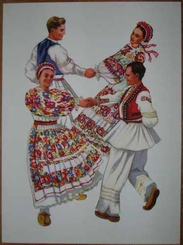 Croatia Folk Dances Kolo Posavina V02 Croatian Folk Costume