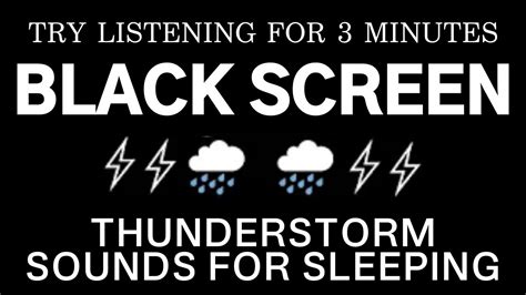 Thunderstorm Sounds For Sleeping Try Listening For 3 Minutes Fall