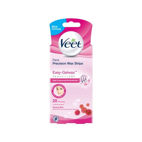 Veet Face Wax Strips Normal Skin 20 Wax Strips Shopee Singapore