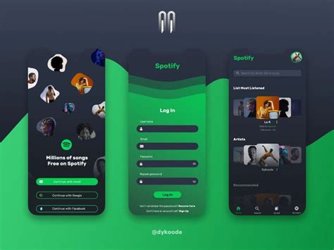 Spotify Redesign Ux Ui Design Ui Ux Design App Interface Design