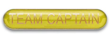 Team Captain Badge Yellow Pack Of 5 School Merit Stickers