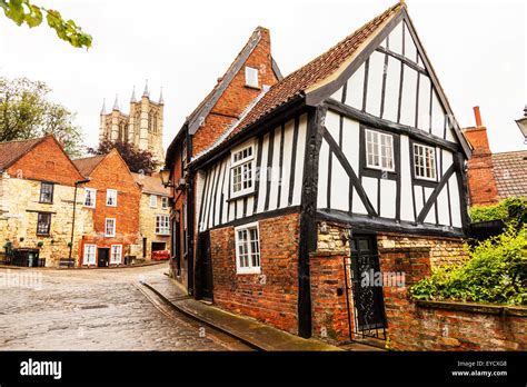 Lincoln City Cathedral Michaelgate Tudor Timbered House Medieval