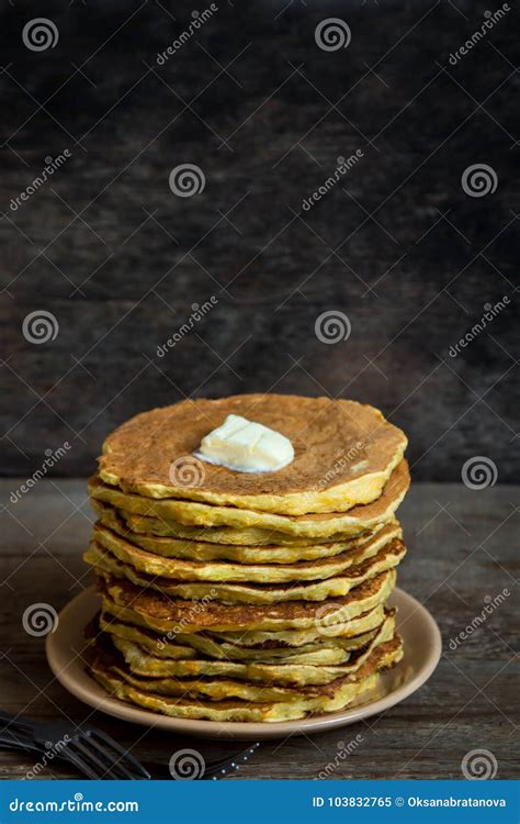 Pancakes with butter stock image. Image of buttermilk - 103832765