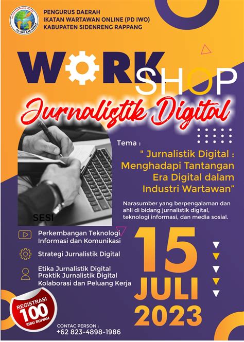 PD IWO Sidrap Mengundang Wartawan Ke Workshop Jurnalistik Digital