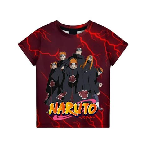 Naruto T Shirt 3d Printed Girls Streetwear Children Kids Clothes Summer