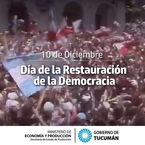 DÍa De La RestauraciÓn De La Democracia Secretaría De Producción