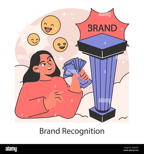 Brand Recognition Concept Joyful Representation Of Consumer