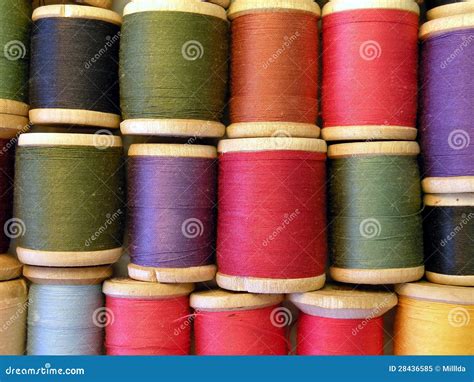 Thread Spools Stock Image Image Of Cotton Background