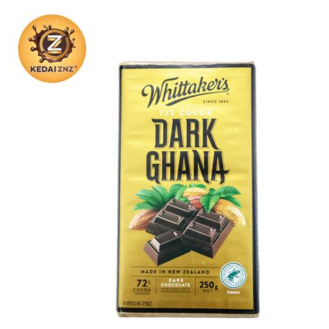 Chocolate Whittakers 72 Cocoa Dark Ghana Chocolate Bar 250g Coklat