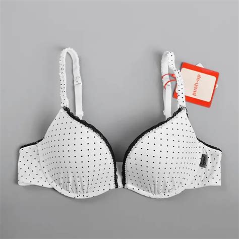 Girls Puberty Push Up Bra Lovely Polka Dot Padded Bh Designer Everyday