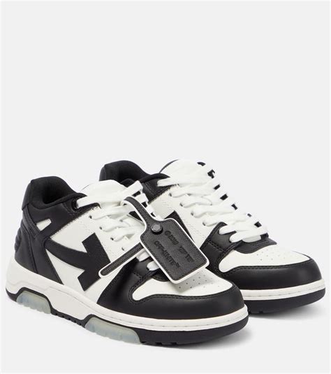 Zapatillas Out Of Office De Piel En Negro Off White Mytheresa