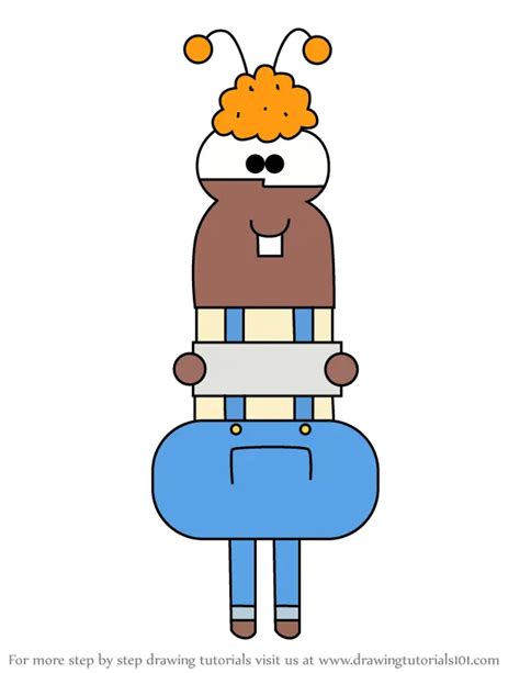 Step By Step How To Draw Hilly From Hey Duggee Drawingtutorials